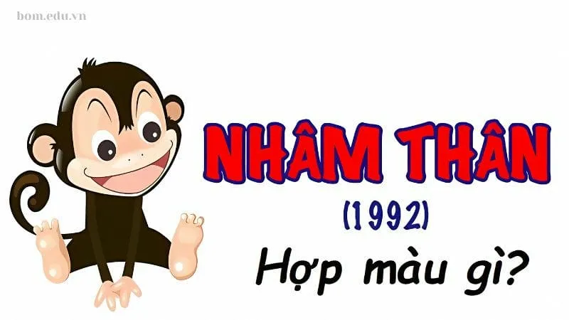 Tuổi Nhâm Thân 1992 hợp và khắc màu gì?