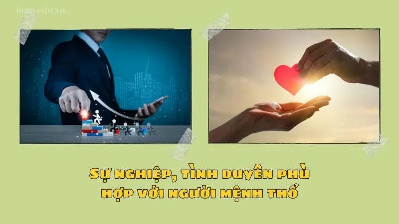 Hình ảnh biểu tượng của sự nghiệp và tình duyên