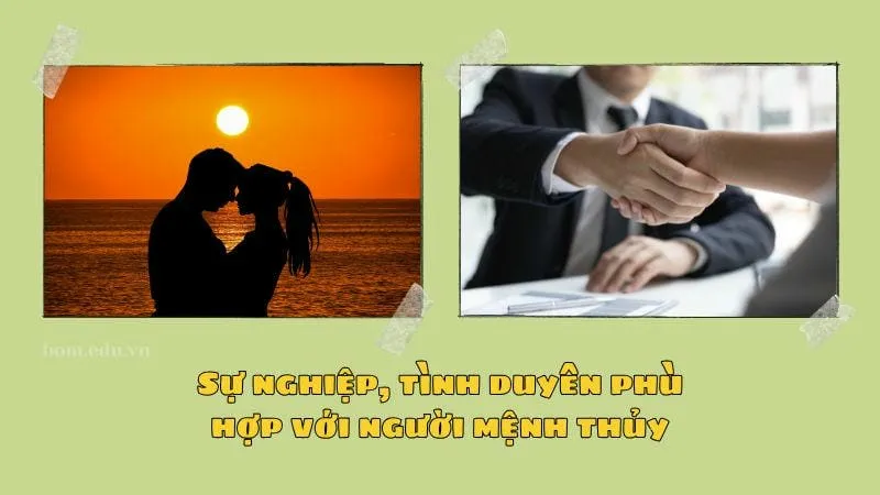 Hình ảnh biểu tượng của sự nghiệp và tình duyên