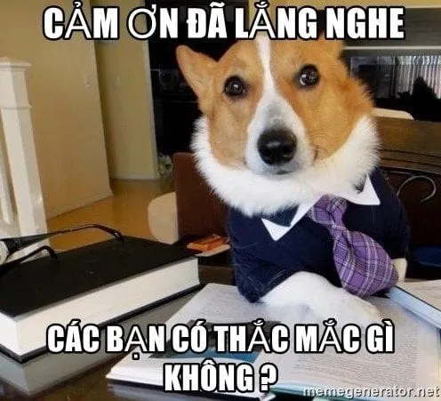 Meme cúi đầu cảm ơn – thể hiện lòng kính trọng và sự chân thành trong lời cảm ơn.