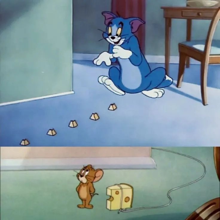 Cảm xúc chân thực qua từng hình ảnh tom e Jerry meme vui nhộn.