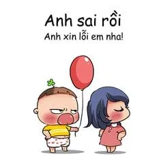 Meme xin lỗi người yêu, khoảnh khắc đáng yêu để xua tan mệt mỏi trong ngày.