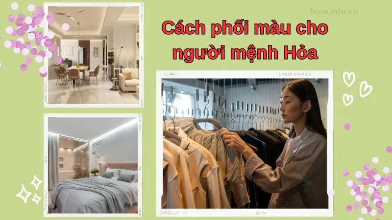 Cách phối màu cho người mệnh Hỏa