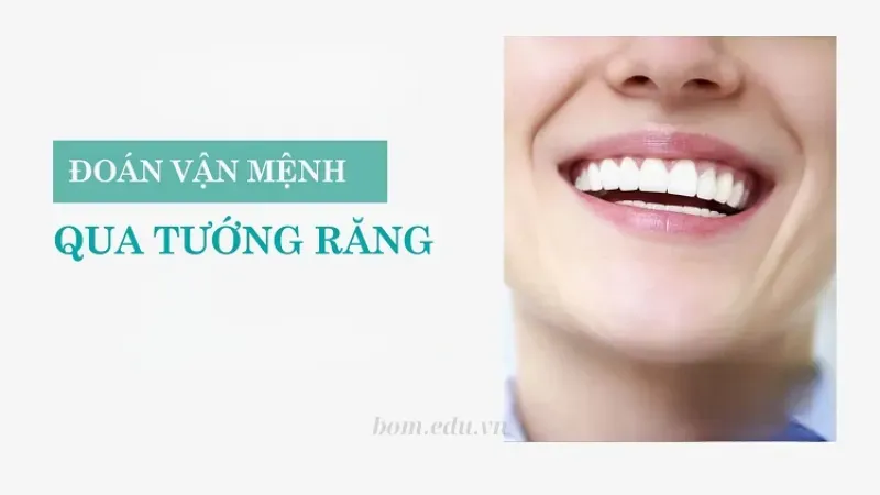 Nhân tướng học răng tác động đến cuộc sống và vận mệnh