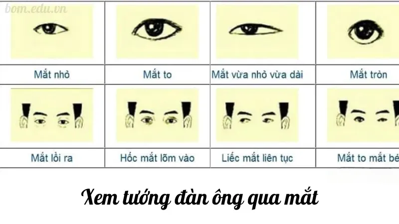 Xem tướng đàn ông qua đôi mắt