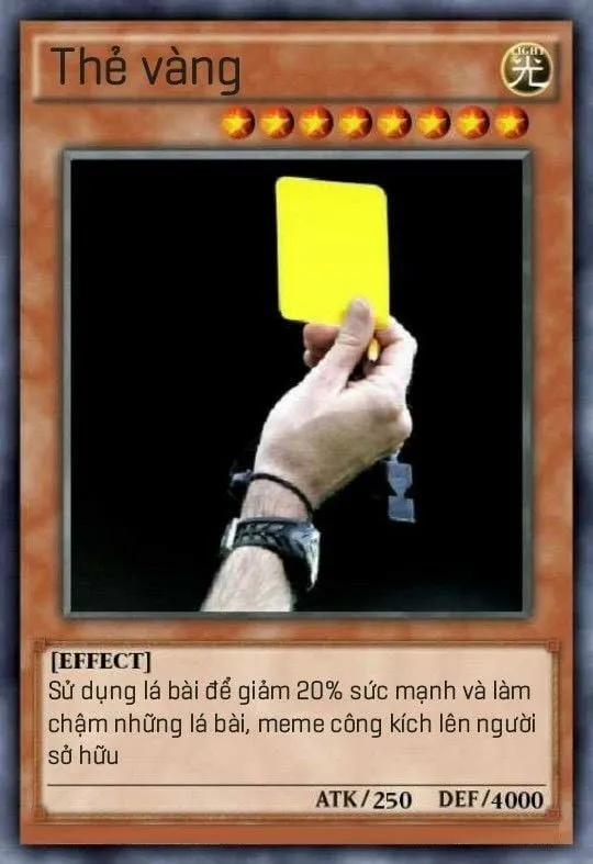 Meme lá bài YuGiOh chế bựa cực hài hước giúp trận đấu thêm phần thú vị!