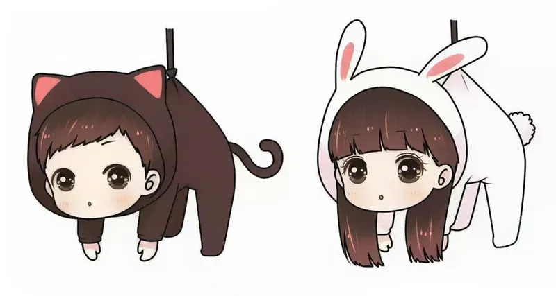 Thêm phần đáng yêu cho tình cảm của bạn với ảnh cặp đôi anime chibi cute