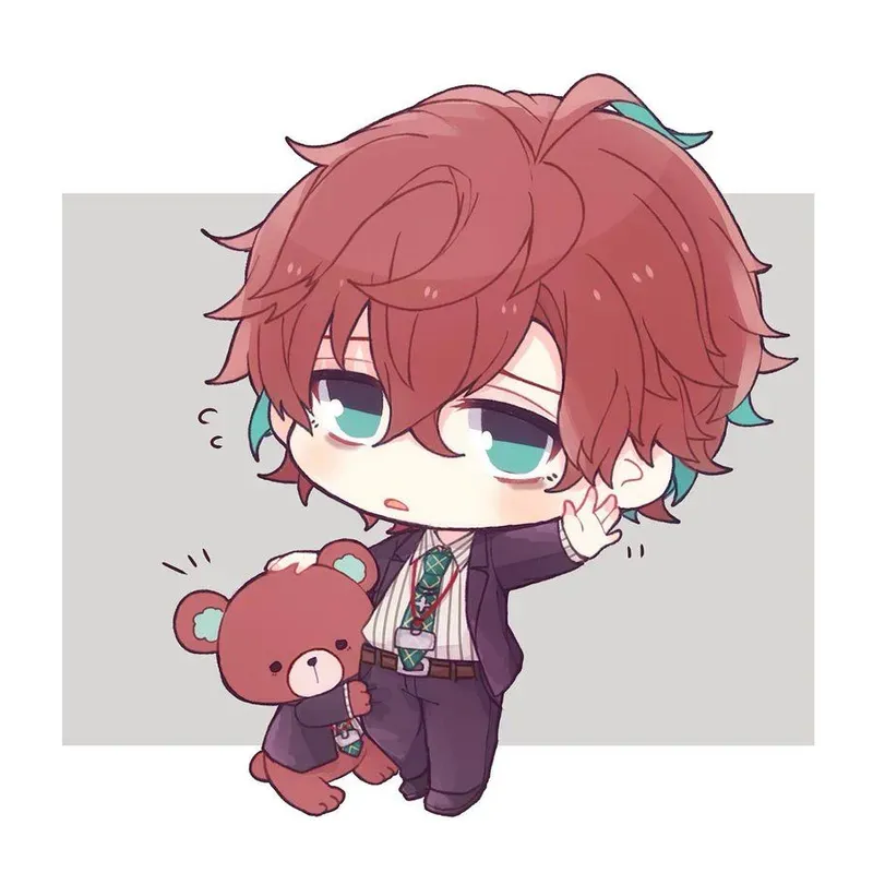 Ảnh anime nam chibi dễ thương, ngọt ngọt và dễ thương.