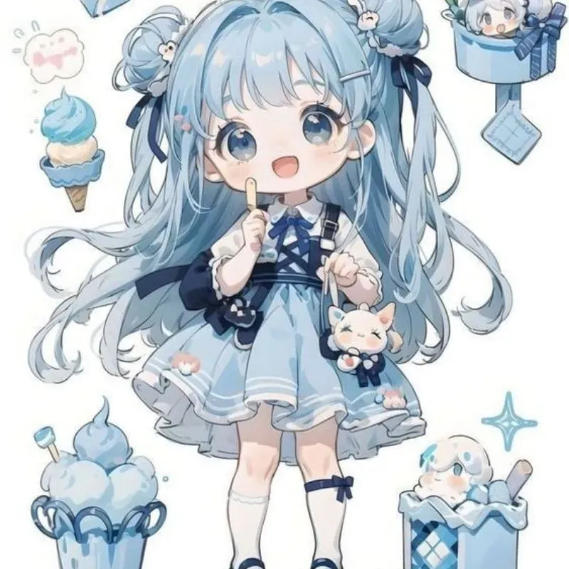 Hình avatar cute anime chibi, thu hút với vẻ đáng yêu độc đáo