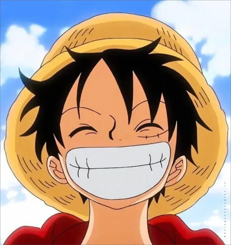 Hình ảnh avatar Luffy, thể hiện một Luffy đầy khí phách và mạnh mẽ