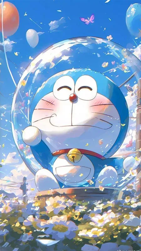 Tạo điểm nhấn cho điện thoại với hình nền Doraemon cute cực dễ thương