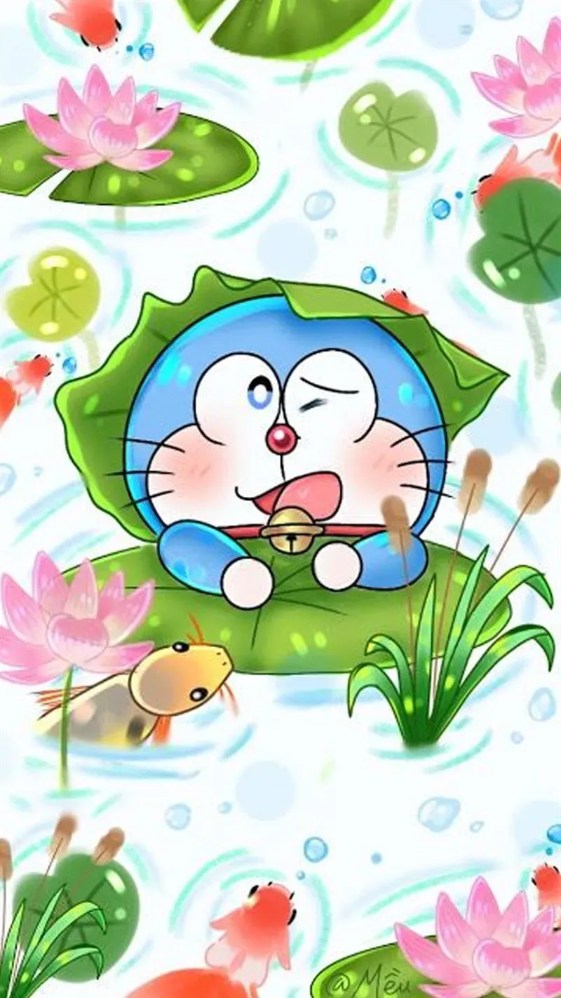 Làm mới màn hình điện thoại của bạn với hình nền Doraemon cute, tươi vui và sinh động