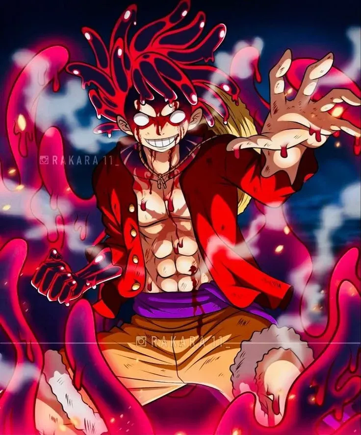 Vẽ Luffy Gear 5 ngầu, hình ảnh thể hiện sự phát triển mạnh mẽ của nhân vật