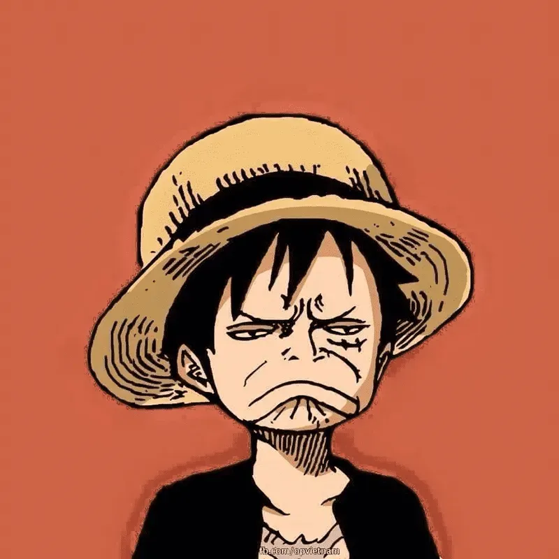 Avatar Luffy Gear 5 dễ thương, kết hợp giữa sự mạnh mẽ và dễ mến của Luffy