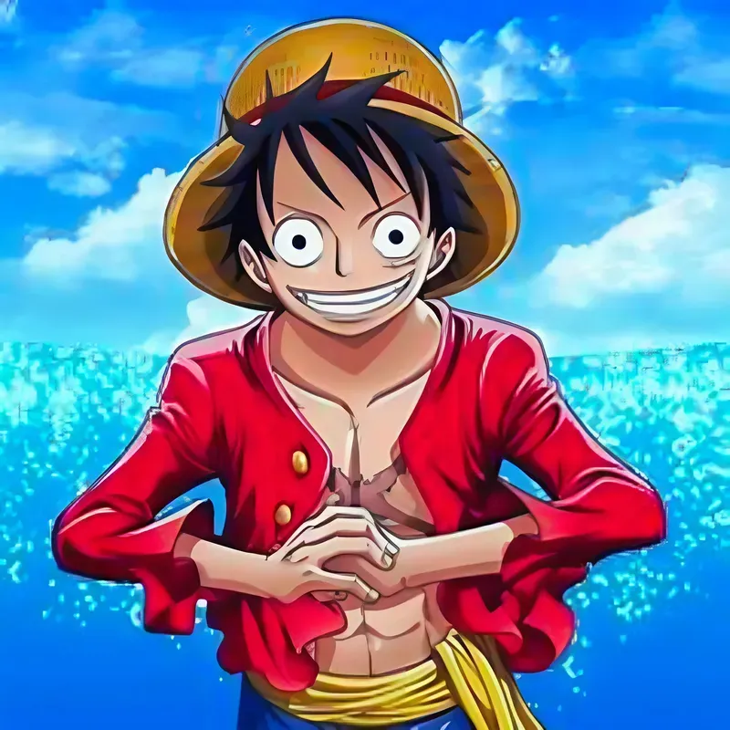 Avatar Luffy bựa, phong cách ngộ nghĩnh và đầy hài hước của Luffy