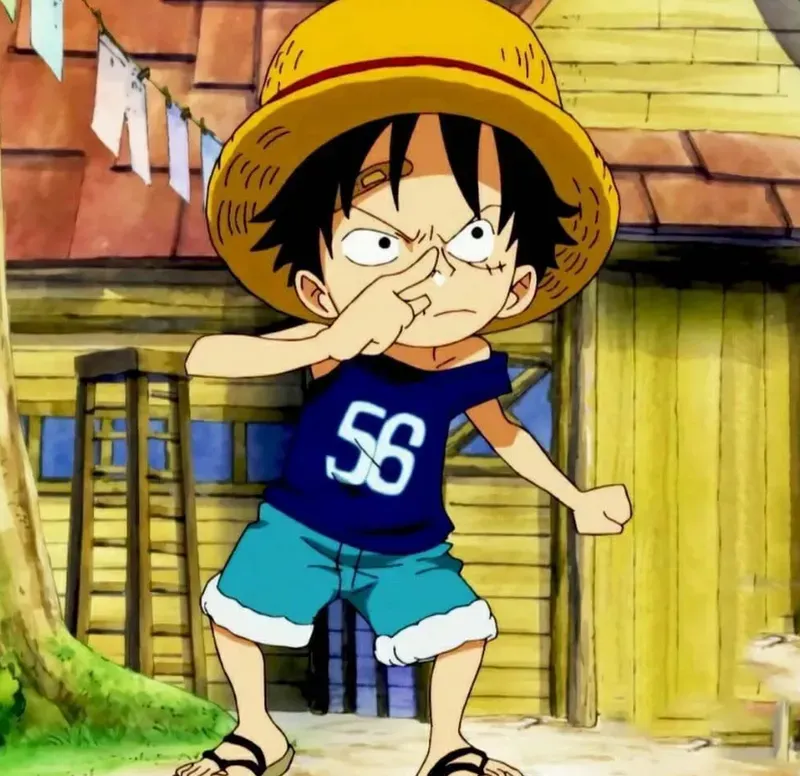 Avatar Luffy cười, thể hiện niềm vui và sự lạc quan trong cuộc hành trình