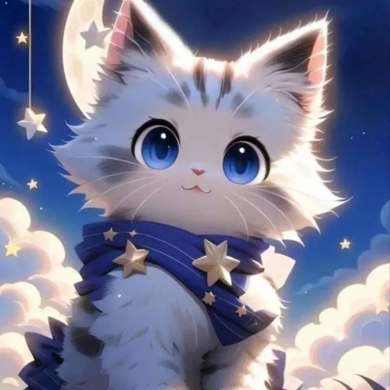 Avatar mèo cute anime mang đến sự dễ thương và đáng yêu