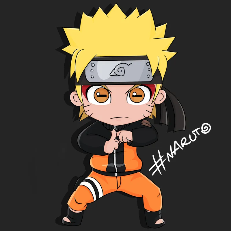 Hình ảnh Naruto và Cửu Vĩ cute, dễ thương dành cho fan anime