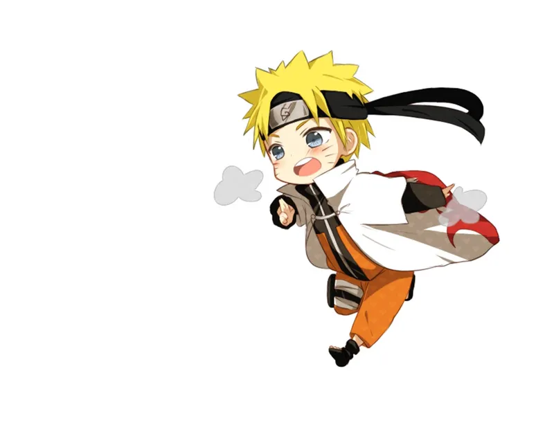 Hình Naruto cute thể hiện sự vui tươi và hồn nhiên