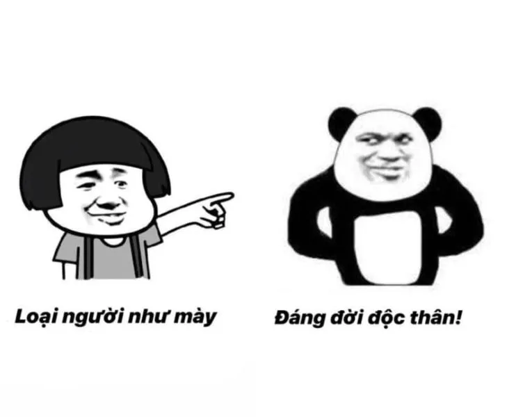 Weibo meme gấu trúc troll face – biểu cảm 