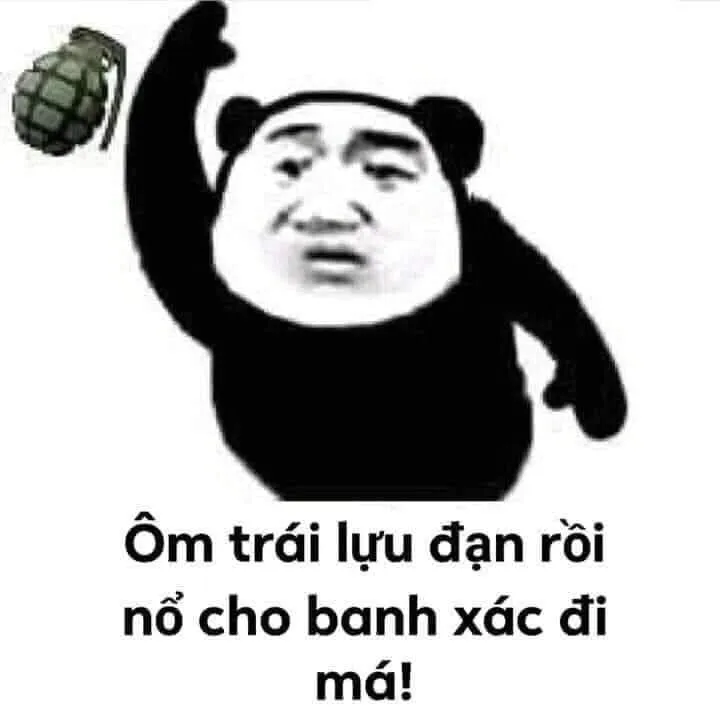 Meme gấu trúc cảm ơn lời tri ân ngắn gọn nhưng tràn đầy sự hài hước.