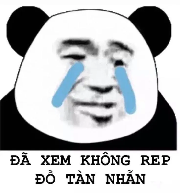 Biểu cảm khóc cười của meme gấu trúc khiến bạn vừa thương vừa buồn cười.