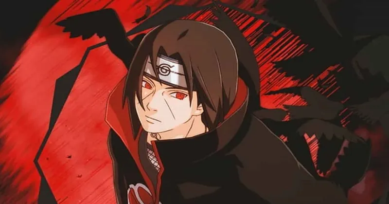 Ảnh Sasuke Itachi nổi bật đôi mắt Sharingan và thần lạnh lạnh, mang đến vẻ đẹp đầy sức hút