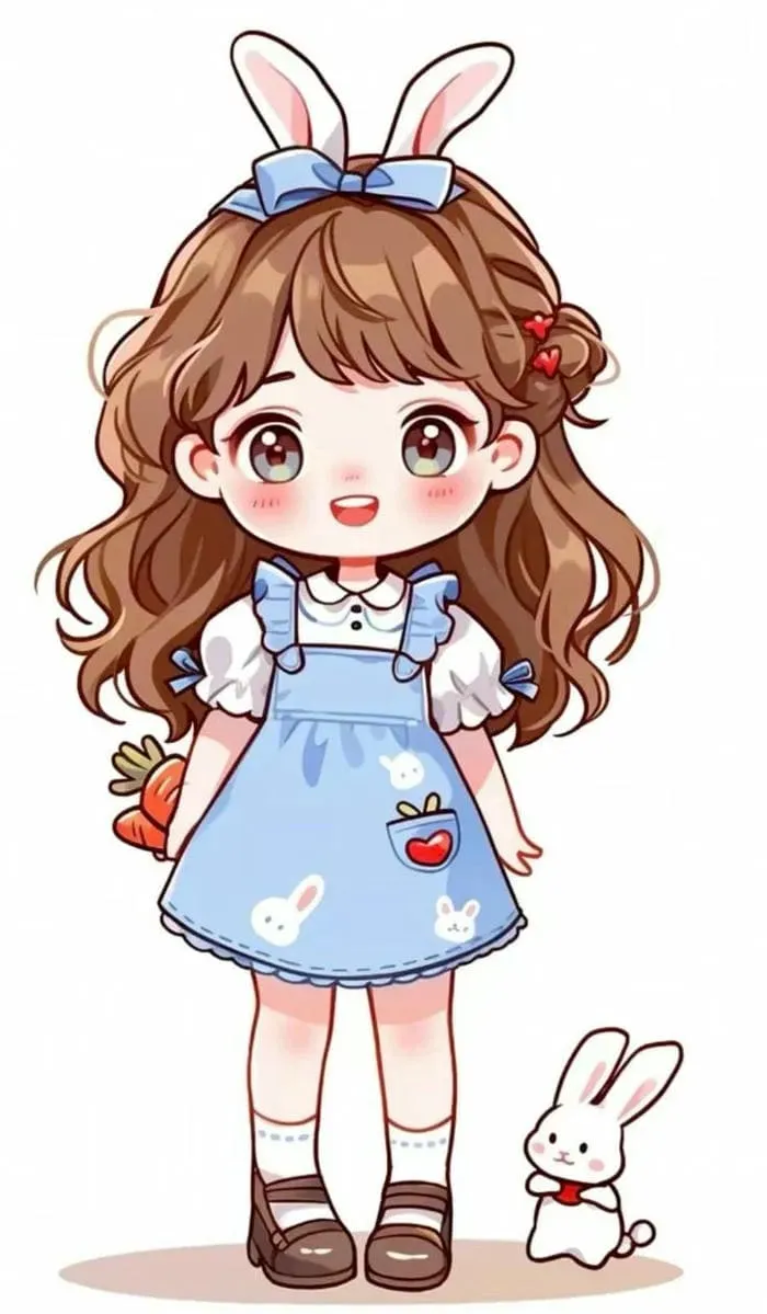 Hình nền chibi cute nữ, phong cách dễ thương, ngọt ngào và nữ tính