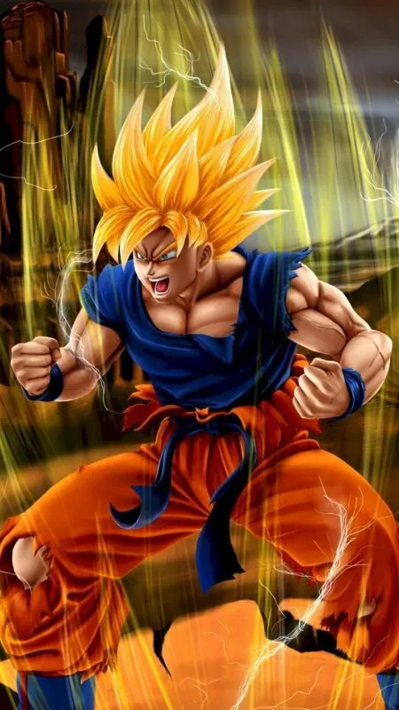 Hình nền 3D Goku đẹp, sắc nét và sinh động cho thiết bị.