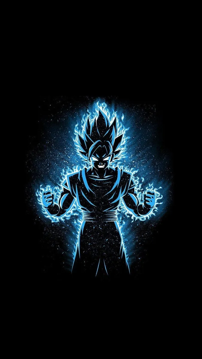 Hình nền điện thoại Goku, mang lại cảm giác mạnh mẽ và đầy đủ năng lượng.