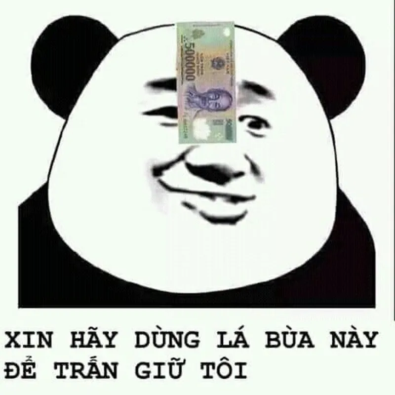 Meme lấy tiền lau nước mắt thật hài hước!