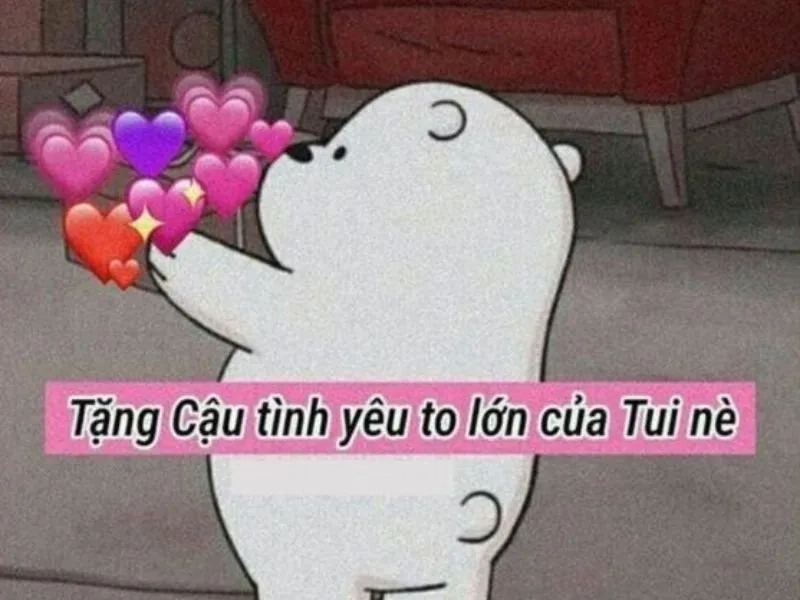 Meme giận dỗi cute là lựa chọn để làm dịu tình huống.