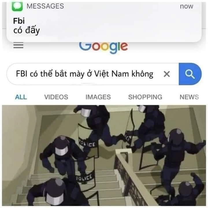 Hình FBI meme sáng tạo, mang phong cách giải trí chất lượng.