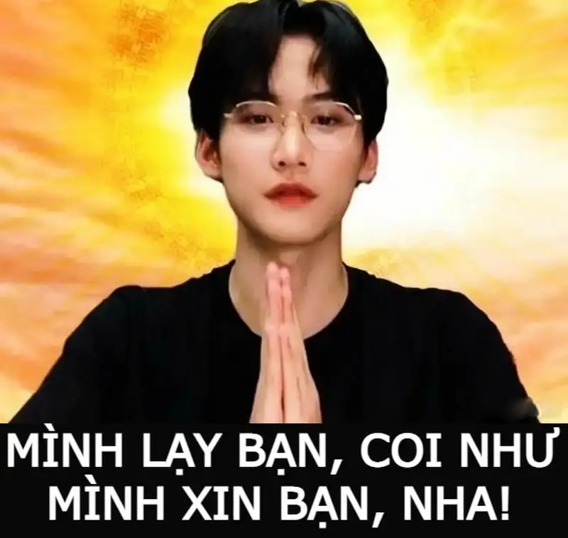 Meme lạy hồn với phong cách biểu đạt hài hước cực kỳ sáng tạo.