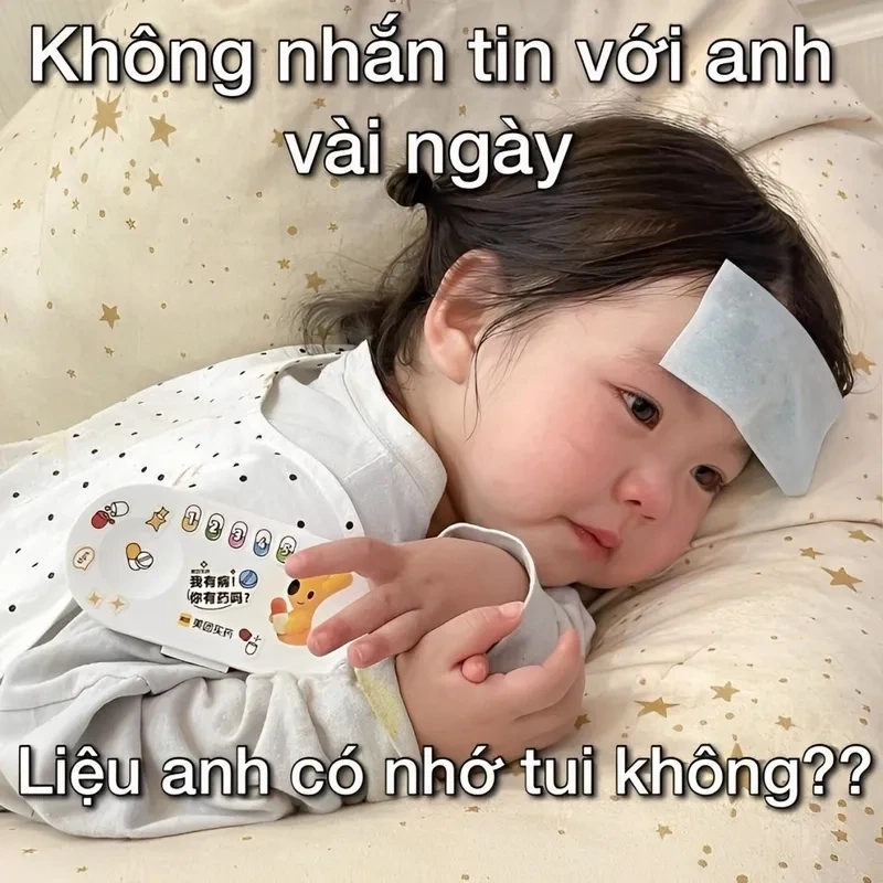 Meme em nhớ anh độc đáo, gợi cảm xúc ấm áp và lãng mạn.