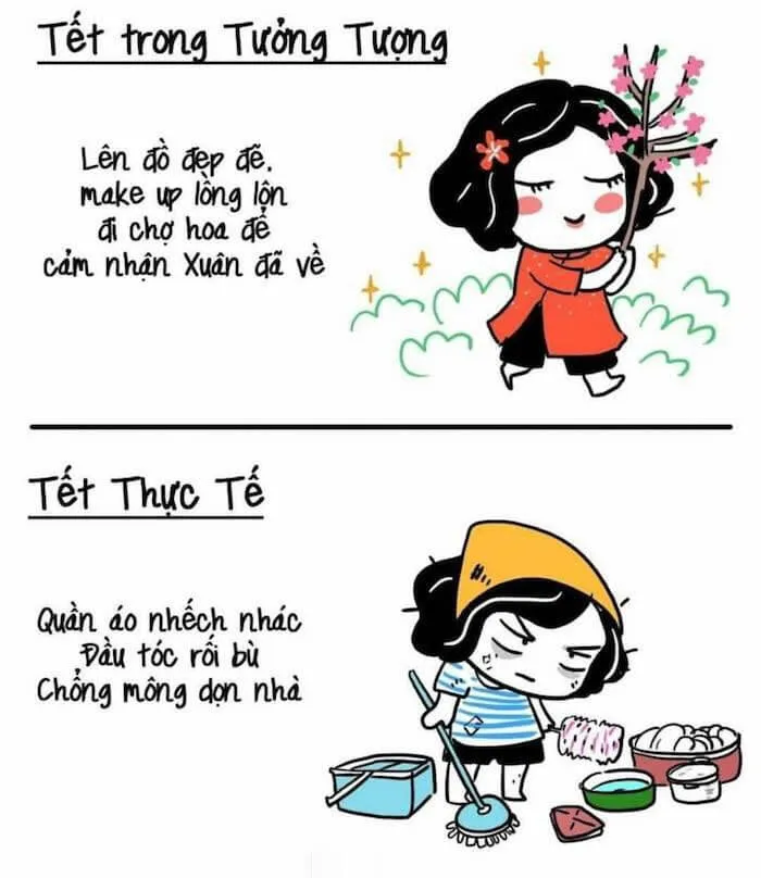 Hình ảnh meme Tết dễ thương làm bừng sáng không khí Tết hình ảnh tết meme.