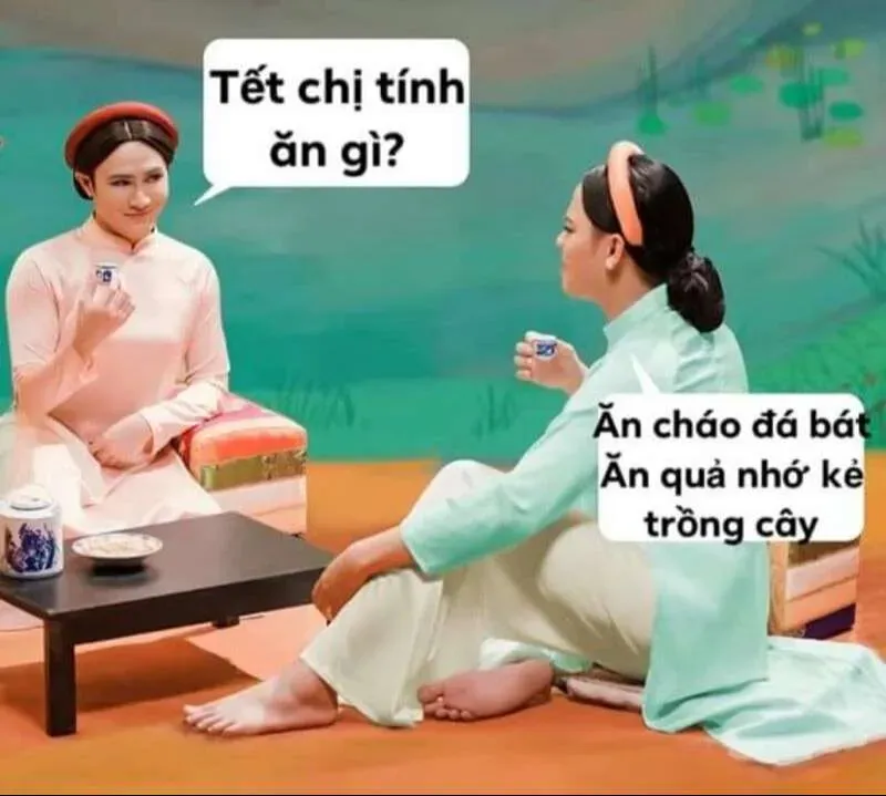 Ảnh meme mèo Tết 2024 đáng yêu, lan tỏa niềm vui Tết ảnh mèo meme tết 2024.