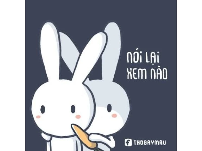 Meme thỏ hồng gãi đầu ngộ nghĩnh tạo cảm giác dễ chịu.