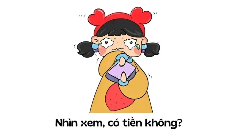 Meme mèo hết tiền khiến tình huống trở nên cực kỳ đáng yêu và vui nhộn.