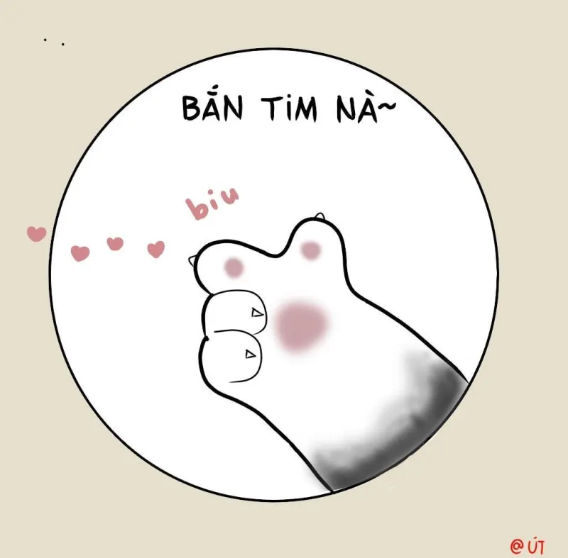 Ho ra trái tim meme thật dễ thương, khiến trái tim bạn tan chảy.