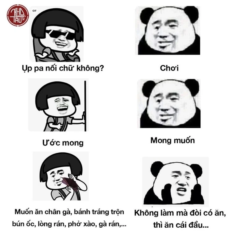 Mặt meme Trung Quốc cực kỳ đáng yêu và hài hước, chắc chắn bạn sẽ yêu thích.