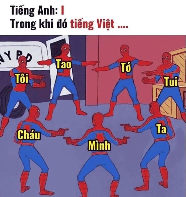 Meme Spider-Man đeo kính, tạo nên phong cách độc đáo và dễ dàng tạo tiếng cười.