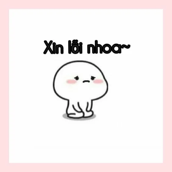 Ảnh xin lỗi meme hài hước, tăng cảm giác giải trí