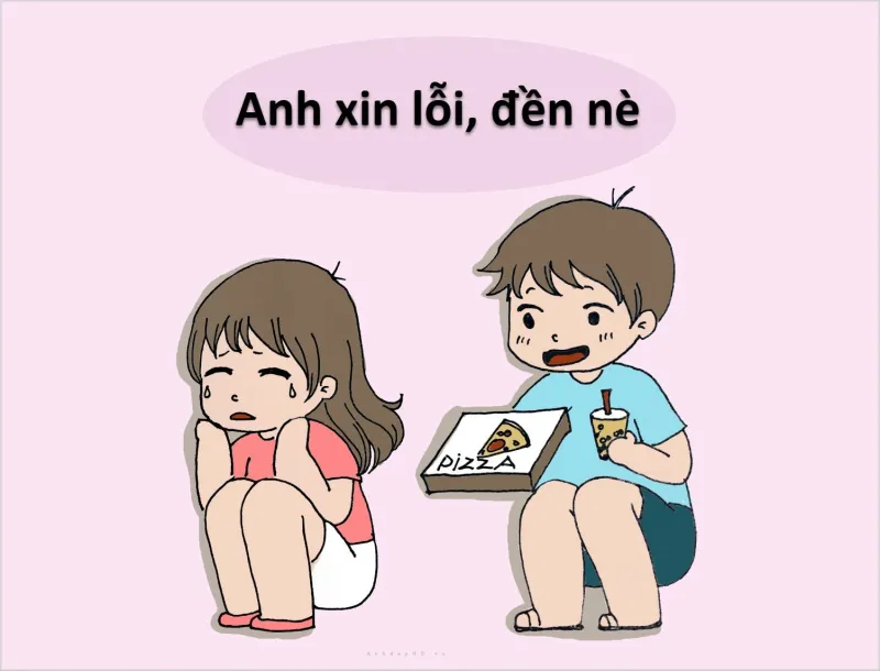 Xin lỗi người yêu meme sáng tạo và ngộ nghĩnh