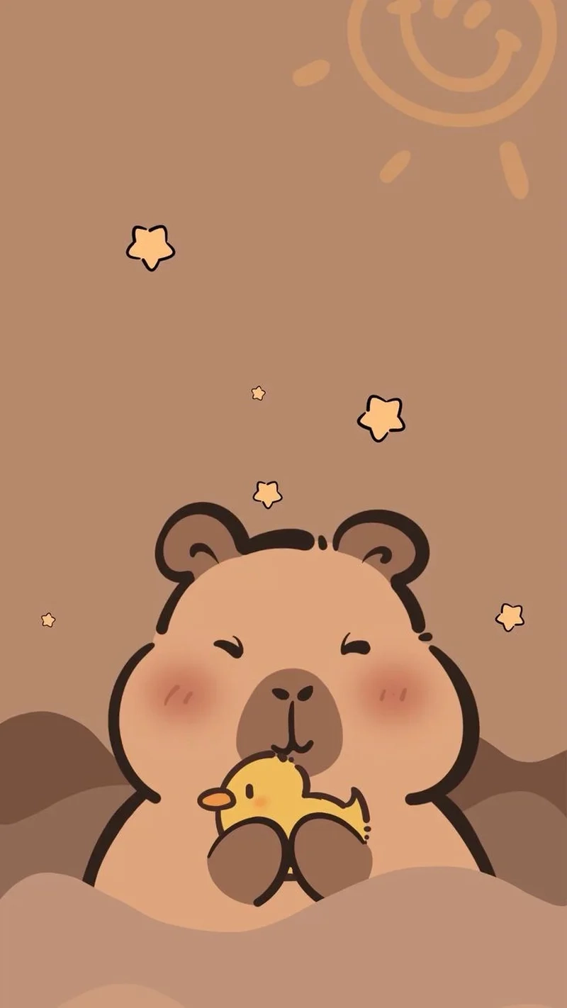 Tuyển tập avatar hình nền điện thoại capybara chất lượng cao
