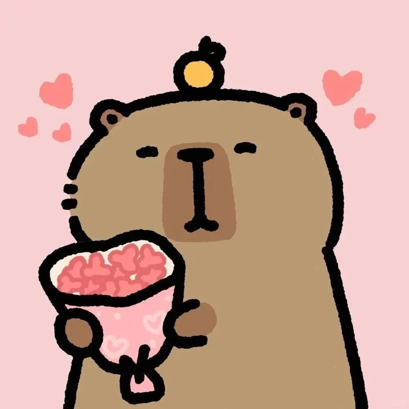 Sưu tập độc đáo với avatar con capybara đáng yêu