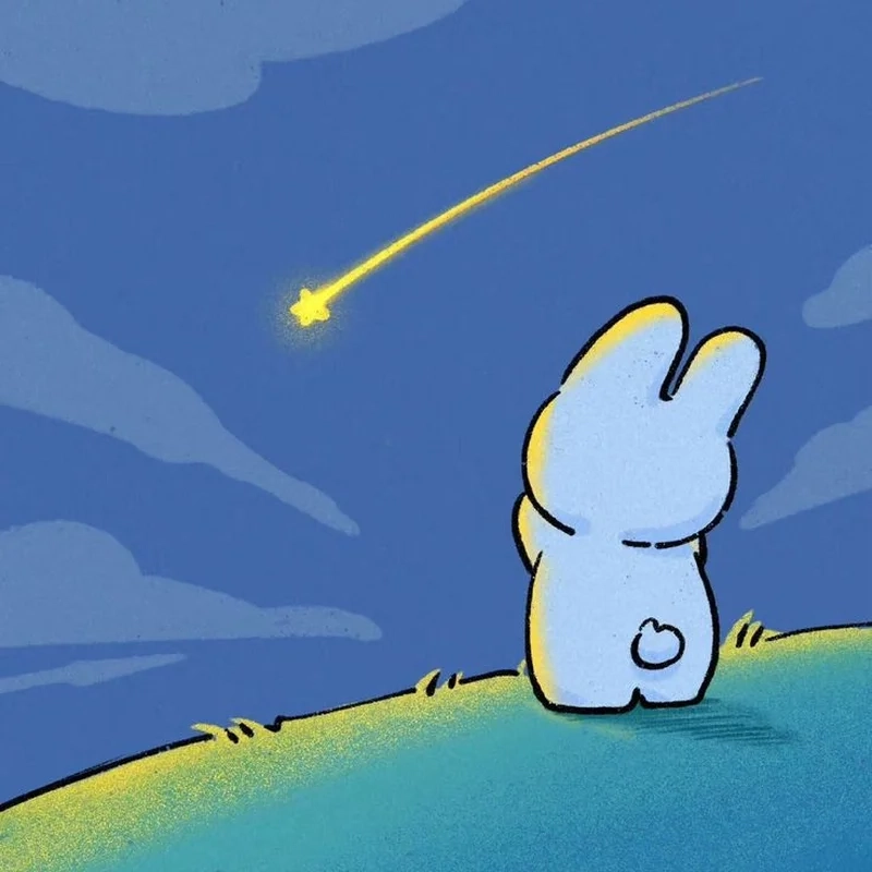 Tận hưởng màu sắc rực rỡ trong avatar con thỏ bảy màu