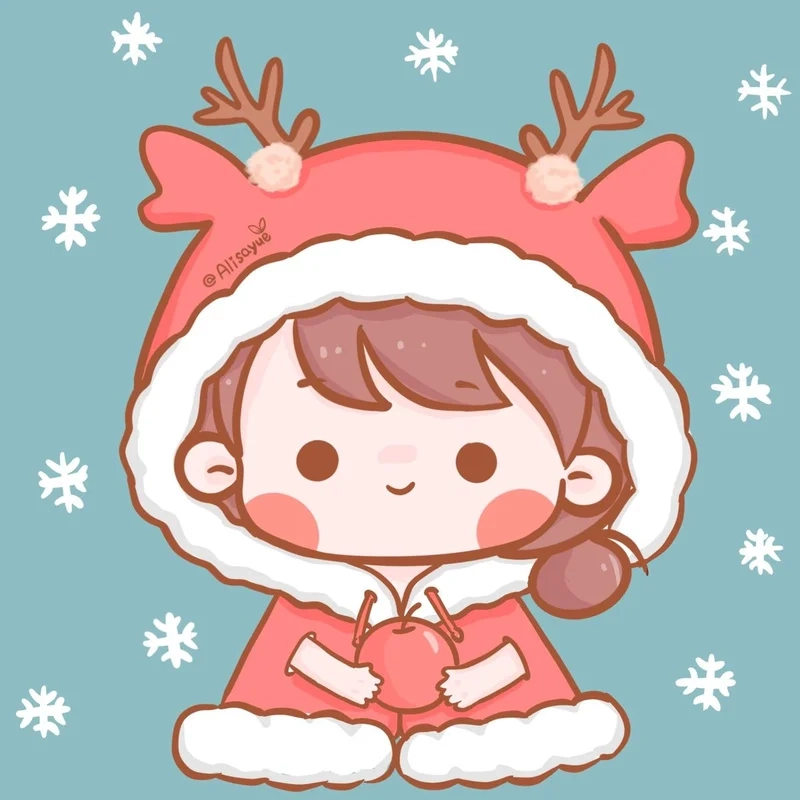 Chọn ngay avatar giáng sinh cute làm hình đại diện