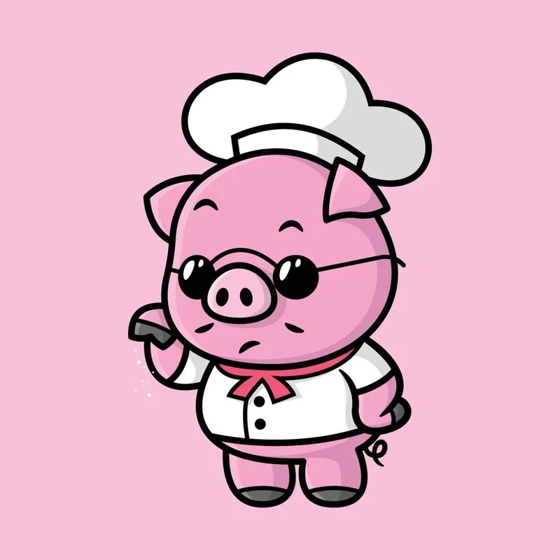 Tận hưởng vẻ ngộ nghĩnh của avatar con heo cute siêu dễ thương