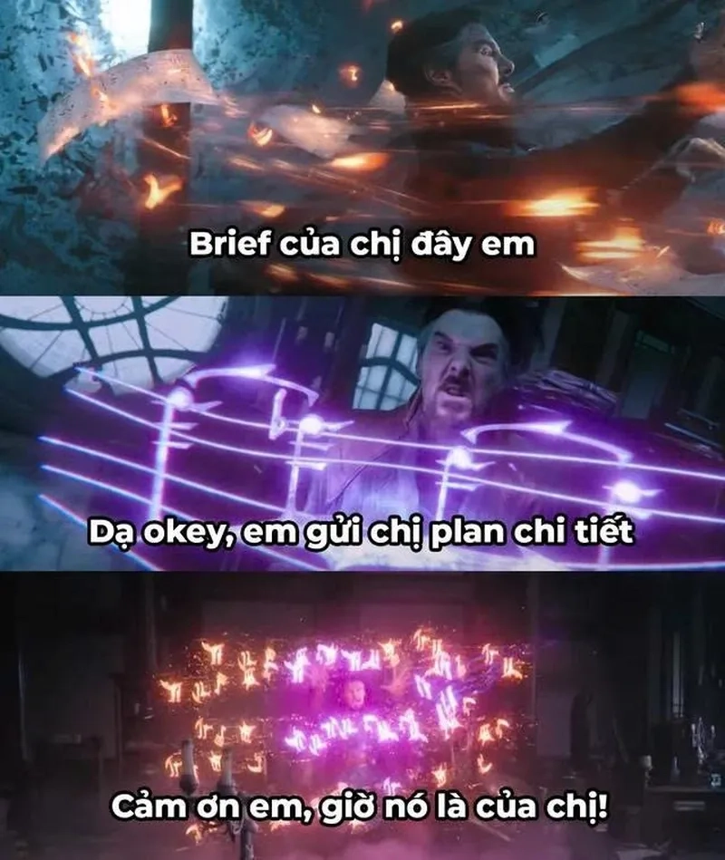 Chia sẻ tiếng cười với meme brief từ khách hàng đáng yêu